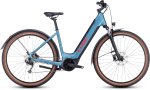 E-Bike Cube Nuride Hybrid Performance 625 Allroad 2023 - Easy Entry, metalblue/red